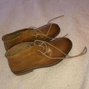 Lucky Brand Genuine Leather and Suede Chukka Boots
